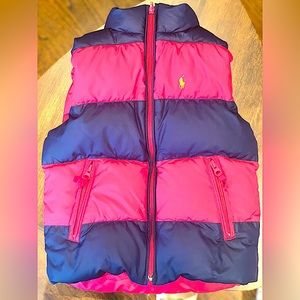 Polo Ralph Lauren girls reversible puffer vest
